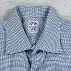 Brooks Brothers Mens 16.5x34 Regular Fit Egyptian Cotton Dress Shirt Made in USA